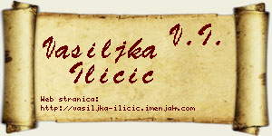 Vasiljka Iličić vizit kartica